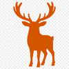 Illustrative vector artwork of a reindeer for various creative uses.