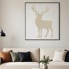 Illustrative vector art of a reindeer, ideal for Christmas-themed designs.