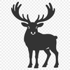 A detailed vector illustration of a reindeer, suitable for commercial or personal use.