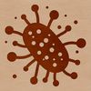 Microbial Art Illustration Illustration of a bacterium, a microorganism with single-celled structure.