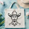 Free Cowboy Vector Art Design A cowboy illustration created in vector format for graphic design and cutting projects.