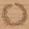 DIY Wreath Template SVG A floral wreath design suitable for vector art projects and cutting machines.
