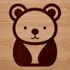 Cute Bear SVG Design A simple line drawing illustration of a bear, suitable for digital design and printing.