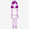 Beautiful Female Graphic Design Element An SVG graphic of a female figure for design projects.