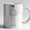 Male Silhouette in Neutral Pose A vector illustration of a man in a neutral pose.