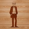 Male silhouette, simple vector illustration for graphic design projects.
