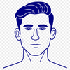 Free Man SVG Design Download A male figure designed as vector art, suitable for various uses including Cricut and laser cutting projects.