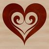 Love Heart Illustration SVG illustration of a stylized love heart symbol.