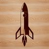 Free Clip Art Space Ship Graphics A detailed illustration of a futuristic spaceship in flight, suitable for vector art projects.