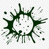 Vibrant Abstract Splash A colorful, abstract splat shape with a textured appearance.