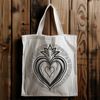 Beautiful Vector Graphic Icon A vector graphic illustration of the Sacred Heart, suitable for commercial or personal use in various design projects.