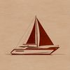 Beautiful Digital Boat Graphics A simple boat illustration in vector format for digital use.