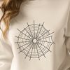 A high-resolution vector illustration of a delicate spider web, suitable for digital and print use.