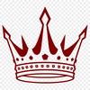 Regal SVG Design A digital illustration of a crown in vector format, suitable for cutting machines or laser engraving.