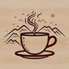 Simple Cup Design Vector A simple design illustration of a standard cup, ideal for clip art or vector graphics projects.