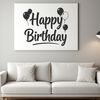 SVG graphic of a happy birthday message in a clean vector design