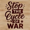 A collection of inspirational anti-war quotes in a clean and minimalist vector design.