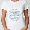 A inspirational quote about friendship, ideal for personal or commercial projects.