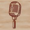 Stylized Digital Microphone Icon A digital illustration of a microphone, suitable for vector design and cutting machine stencils.