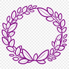 Beautiful Floral Wreath Design for Digital Use A decorative floral wreath designed as an SVG file, suitable for digital use.