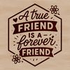 SVG vector graphic quote about friendship and relationships.