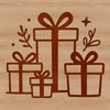 A vector illustration of a gift box with a ribbon and bow.