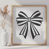 Colorful Craft Bow SVG A colorful ribbon bow with intricate details, suitable for crafting and design projects.