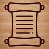Illustration of a scroll with parchment texture, suitable for various designs and applications.