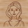 Free Vector Art of a Woman A female figure depicted in a minimalist style, ideal for use as vector art or clip art.