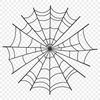 A delicate, intricately detailed SVG illustration of a spider web in 2D vector format.