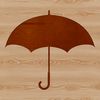 A transparent vector illustration of a colorful umbrella in various styles and designs.