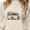 An illustration of a school bus, ideal for educational or creative projects.