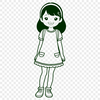 Free Vector Girl Character Design A young girl character designed as vector art.