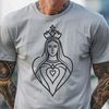 Beautiful Catholic Symbol Vector Illustration Illustration of the Immaculate Heart, a symbol in Catholicism, available as a vector file.