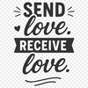A minimalist vector design featuring a meaningful karma quote in a clean and simple font.