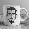 Modern Male Figure Illustration A digital illustration of a male figure in a modern style.