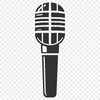 A high-tech microphone icon in vector format.