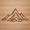 Free SVG Graphics for Personal Projects A digital illustration of a mountain in vector format, suitable for commercial and personal projects.