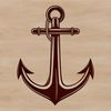 Nautical Anchor Icons with Rope Details Anchor designs with rope details and hardware elements.