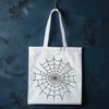 Illustrated spider web design in vector format, suitable for cutting machine and laser engraving.