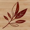 Free SVG Cutout Design Template A detailed illustration of a single leaf with veins and edges, suitable for use in various design contexts.