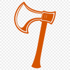A high-quality vector illustration of a rustic axe tool, suitable for digital design projects.