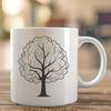 Tree Illustration Vector Graphic Free Download A single tree illustration in a vector format.