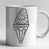Beautiful Ice Cream Clip Art A digital illustration of a colorful ice cream with scoops and toppings.