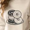 Glazed Donut Graphic Design A vector illustration of a classic glazed donut, suitable for digital crafting and design projects.