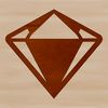 Beautiful Diamond Vector Graphic Free Download A stylized, geometric representation of a diamond shape, created as an SVG file for digital use.