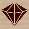 Simple Diamond SVG Graphic Design Element A geometric vector shape representing a diamond in its simplest form.