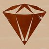 Sparkling Diamond Illustration An isolated, SVG-designed diamond illustration with clean lines and sharp edges.