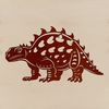 A prehistoric dino illustration in vector format for various uses.