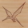 Vector illustration of a prehistoric Pteranodon dinosaur.